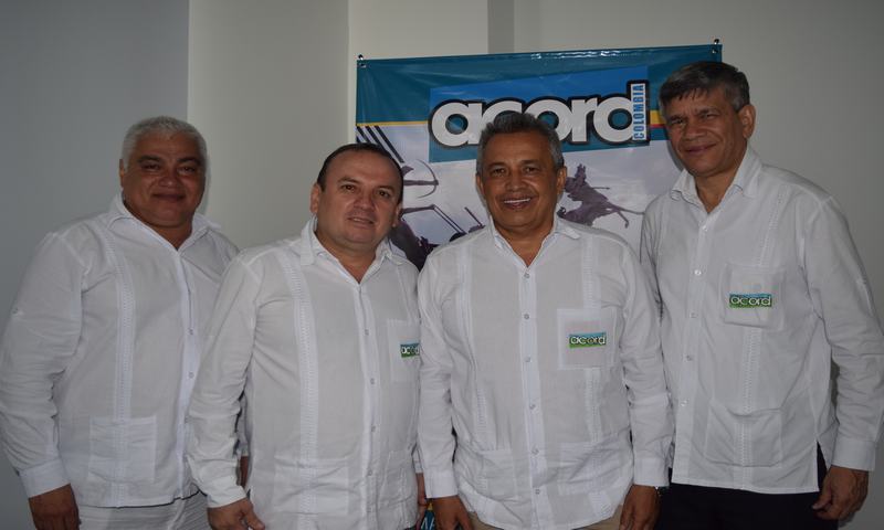 Julio Cesar Campos, Faiver Hoyos, Carlos Julio Castellano y Estewil Quesada.